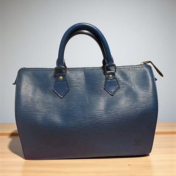 Vintage Louis Vuitton Speedy 30 – Blue Epi Leather – Excellent Condition - Picture 1 of 13